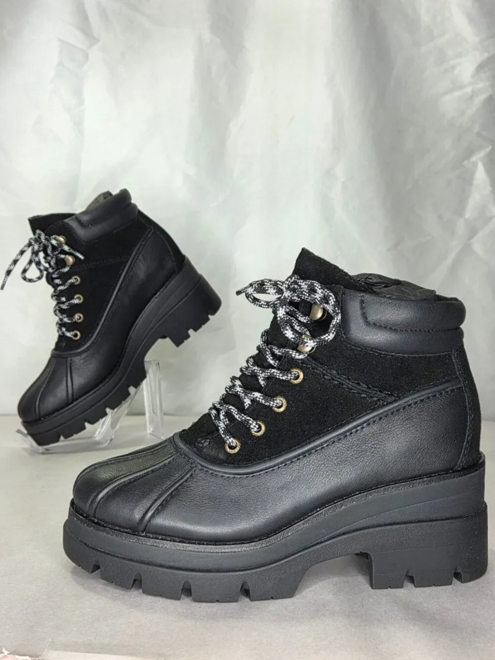 Sperry Top-sider Rocky Hiker Warm Lined Boot in Black, 7.5